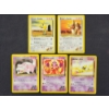 Image 1 : Five Assorted Gym Challenge & Gym Heroes Vintage Pokemon Trading Cards - Blaine's & Sabrina's