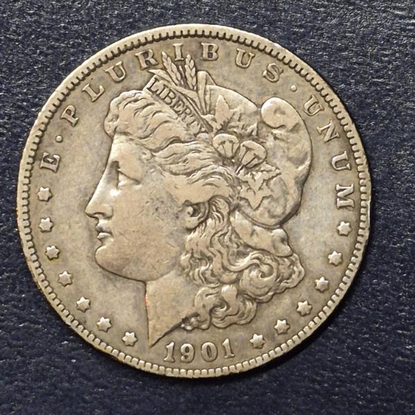1901 P Morgan 90% Ssilver Dollar - Upper Mid Grade