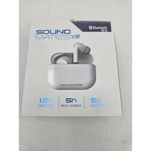Brand New In Package- Sound Mates White Wireless Ear Buds 