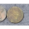 Image 7 : Two Assorted Coins Ft. 1841 British Penny & 5 Cent Belle Valley Ohio Coal Mining Trade Token 