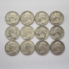 Image 1 : $3.00 Face Value of Assorted Years U.S. Washington 90% Silver Quarters