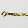 Image 3 : 14K Gold Braided Chain 7" Bracelet Total Weight: 1.7g