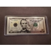 Image 1 : Incredible $5.00 Lincoln .99999 Silver Foil Note In Protective Holder - Mint Condition