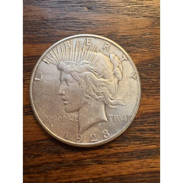 1923-S Silver Peace Dollar - FV $1.00 