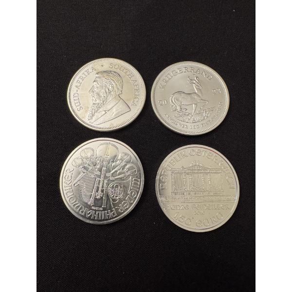 4 - High Grade .999 Fine Silver One Troy Ounce Coins - Mint Condition