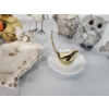 Image 6 : Lot of Assorted Bird-Lovers Collectible Items - Birdhouse, Figurines, Ring Holder, Trinket Tray