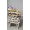 Image 11 : 1980's Schmid Porcelain Doll & 1990s Tootsie Toy Mommy Doll Includes Rocking Chairs