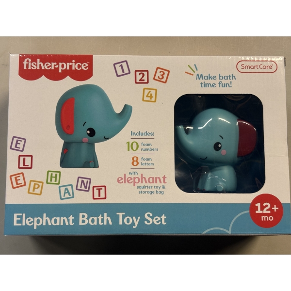 New in box - Fisher-Price Elephant Bath Toy Set 