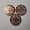 Image 2 : Three Mercury Head Design 1 AVDP Ounce .999 Fine Copper Rounds - 3 oz Copper Total!