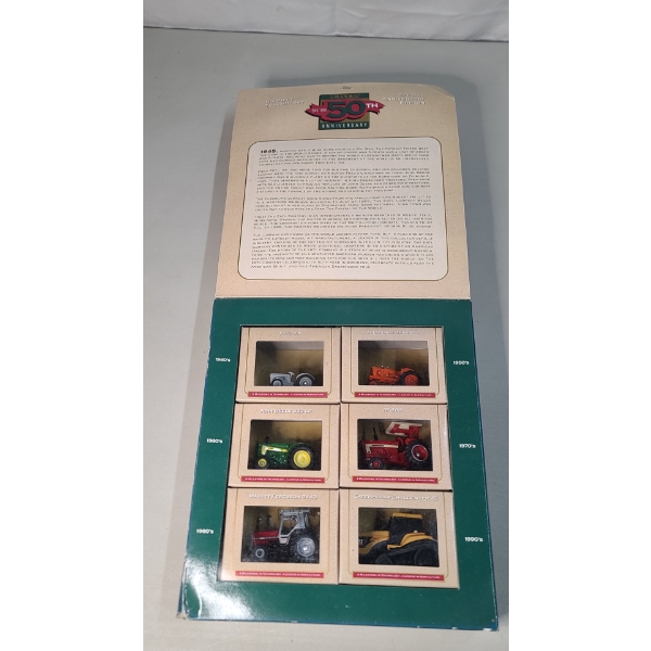 1945-1995 ERTL 50th Anniversary 6 Pc Tractor Set In Box