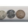 Image 6 : 1945, 1960 & 1965 Canadian 80% Silver 50 Cent Coins