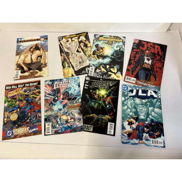 DC Comics - Set of 8 - DC vs. Marvel Comics - JLA - JSA - The Fall of Sinestro - Futures End
