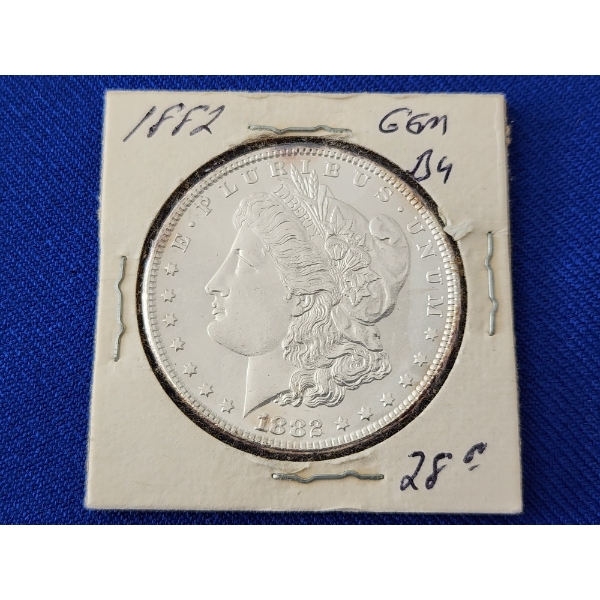 Stunning 1882 90% Silver Morgan Dollar 