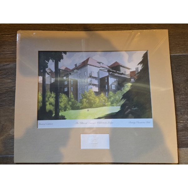 Limited Edition "Villas At Disney Wilderness Lodge" Lithograph