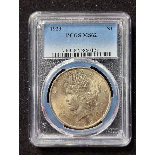 PCGS MS62 1923 Silver Peace Dollar