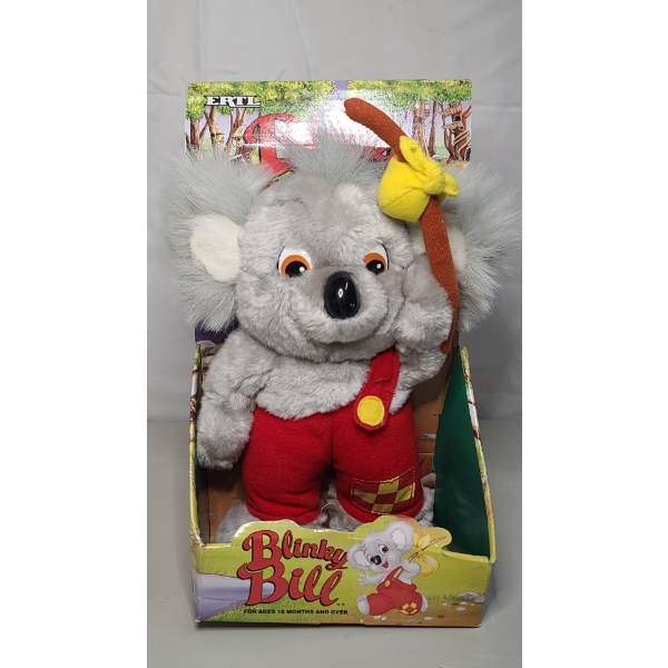 Vintage Collectible 1995 ERTL Blinky Bill Koala Plush Toy New In Box 