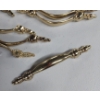Image 2 : Solid Brass - New - 16 Desk / Cabinet / Furniture Handles  See Pics