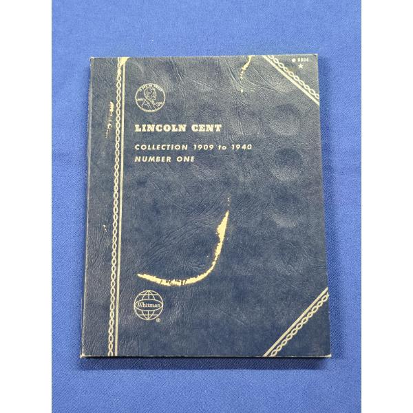 Coin Collecting Book - Lincoln Cent Incomplete Collection 1909-1940 Coins Incl. FV: $.17