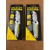 Image 1 : 2 - Brand New Stanley FATMAX Retractable Folding Utility Knives With Blades - Heavy Duty