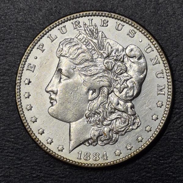 1884 HG Morgan Silver Dollar - See PIcs