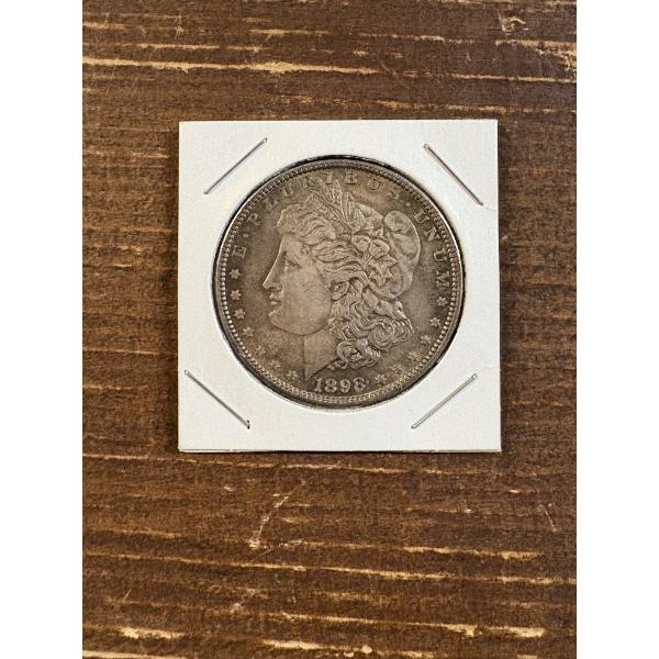1898 Morgan Silver Dollar - 90% Silver - FV $1.00 - Mintage 5,884,000