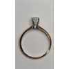 Image 6 : 14K Gold Solitaire Engagment Ring With Approx 1/2 Carat Round Cut Diamond - Size 7 - Weight: 2.2g