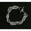 Image 1 : Sterling Silver Diamond Cut Bracelet - approx 8" - 26.8g TW