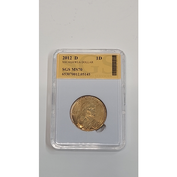 SGS 2012-D MS70 Sacagawea Dollar 