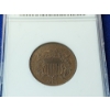 Image 3 : 1864 United States Large Motto Two-Cent Piece ANACS MS 63 BRN