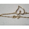 Image 4 : 14K Yellow Gold Heart with Diamond Pendant Necklace 17" TW: 2.0g