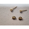 Image 3 : 14K Yellow Gold Diamond Stud Earrings with Jewelry Box TW: 0.7g
