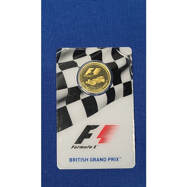 2016 1/4 oz 999.9 Gold $25 Solomon Islands British Grand Prix Gold Formula 1 Proof Coin