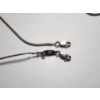 Image 2 : Two Sterling Silver Snake-Style Chain Necklaces - Total Weight: 14.6g