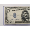 Image 2 : Crisp U.S 1934 A $5 Silver Certificate With Julian And Morgenthau Signatures In Protective Sleeve
