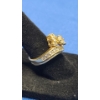 Image 3 : Women's 14K Gold Ring With Diamonds - Size 6- Weight: 7.6g