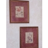 Image 2 : Set Of 4 Framed Floral Prints 16" x 14" Overall - 8" x 6" Image Size