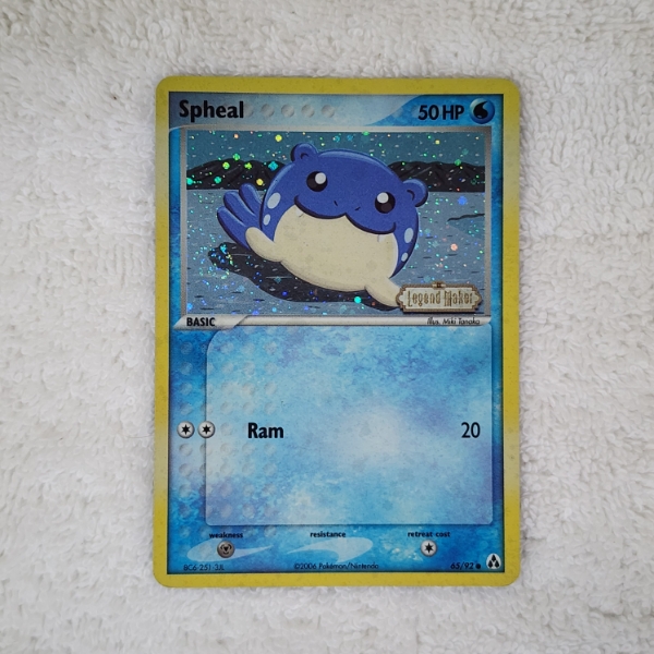 Spheal 65/92 Holo Vintage Pokemon Trading Card Ft. Legend Maker Stamp