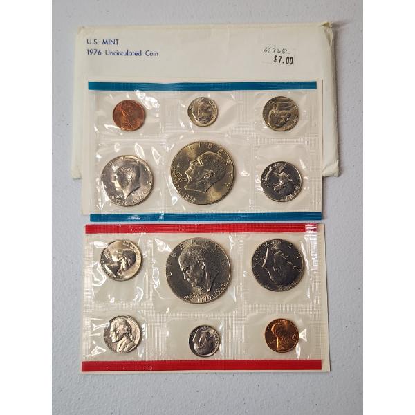 U.S. Mint 1976 Uncirculated Coin Set in Original Packaging