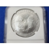 Image 4 : 2005 $1 American Siver Eagle 1 oz Fine Silver Graded by NGC MS 69 