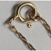 Image 6 : 14K Gold Mariner’s Crucifix Pendant On 14K Gold 27" Dainty Twisted Rope Necklace - Weight: 2.4g