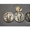 Image 2 : $0.85 in 90% Silver U.S. Coins - Three Standing Liberty Quarters & A Mercury Dime