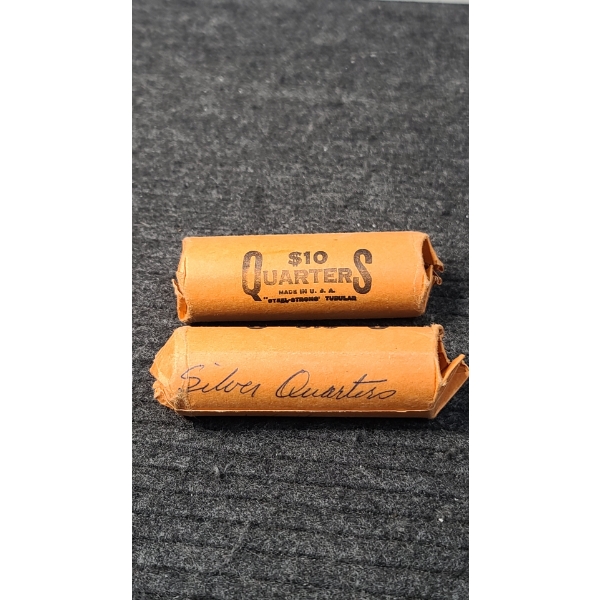 (2) Rolls Of $10 Silver Washington Head Quarters Face Value: $20