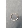 Image 5 : Women's 14K White Gold V Shaped Ring With Diamonds - Size 9 - Weight: 1.6g