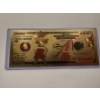 Image 1 : Rare Lisa Simpson Gold Foil .999999 - 24K Gold Note In Protective Holder - Mint Condition