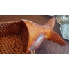 Image 5 : Very Unique Vintage Wood & Wicker hand Made Fish Basket - See Pics - 1" Long  Nice Condition RARE