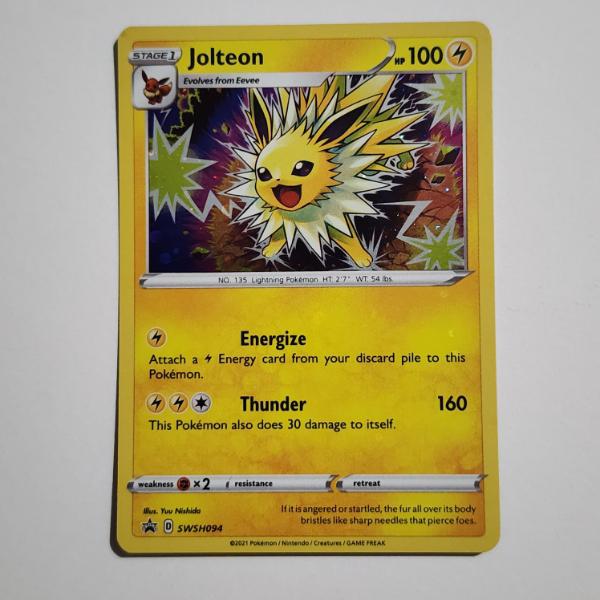 Jolteon SWSH094 Black Star Promo Holo Rare Pokemon Trading Card