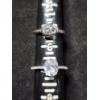 Image 13 : Six Sterling Silver Rings Ft. Clear Stones & One Without Stones - Total Weight: 14.6 Grams