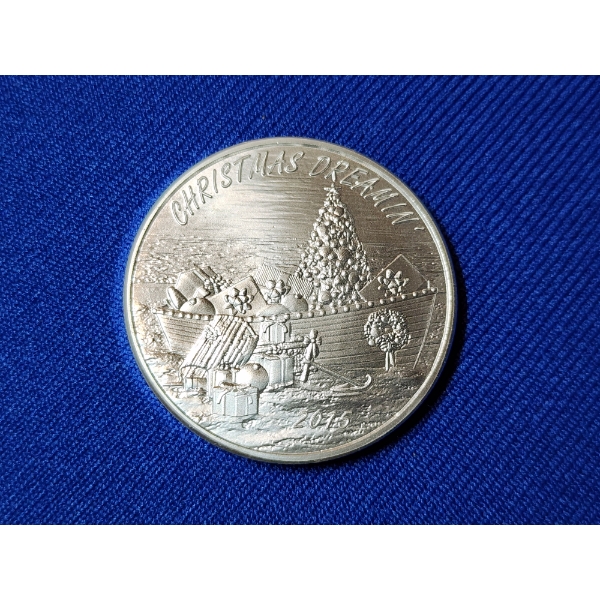 "Christmas Dreamin" 2015 Silver Round - 1 Troy oz .999 Fine Silver