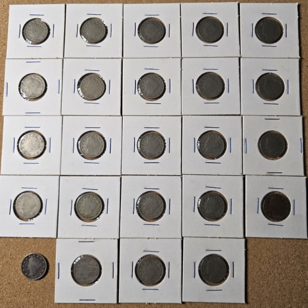 (24) V Nickels - $1.20 FV