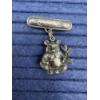 Image 1 : Sterling Silver Panda Holding Bamboo Brooch - Adorable! - 8.5 Grams 